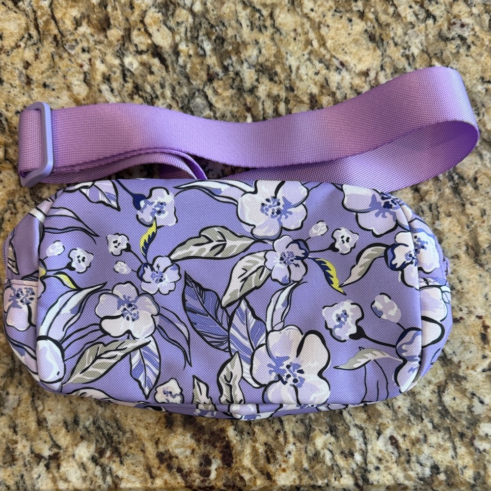 Vera Bradley Floral Purple Belt Bag